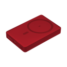 Внешний аккумулятор Атлантис Плюс PD (Atlantis PD Plus) 10000mAh с функцией беспроводной зарядки 15W, красный