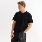 Футболка унисекс Крис (Kris), 150 гр., черная, размер S