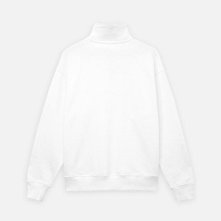 Толстовка на молнии унисекс Флоу (Flow), белая, размер 3XL/4XL