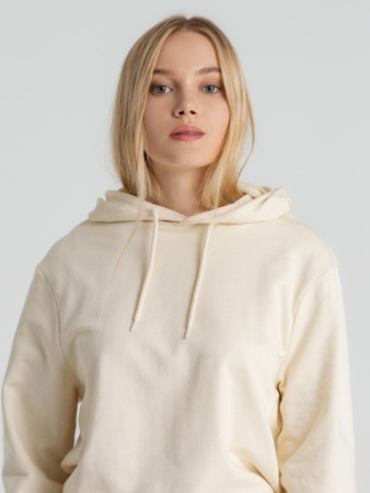 Толстовка с капюшоном унисекс Hoodie, светло-желтая, размер S