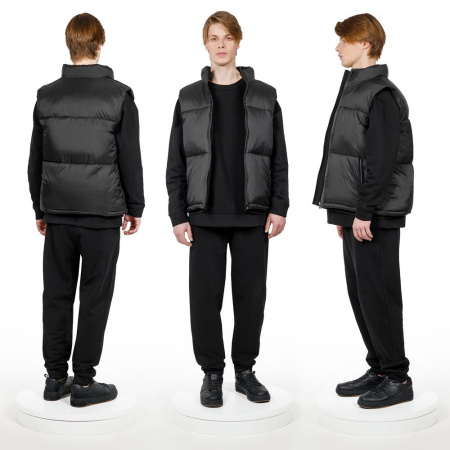 Жилет двусторонний V2, черный, размер 3XL/4XL