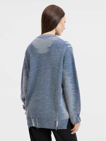 Джемпер Denim свободного силуэта на заказ, полушерсть, размер S