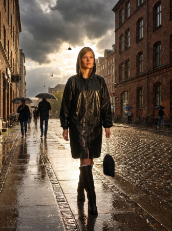 Дождевик Rainman Zip, черный, размер S