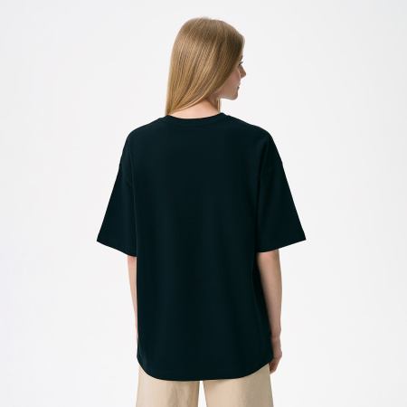 Футболка унисекс премиум Аура (Aura), 200гр. черный, размер 3XL/4XL