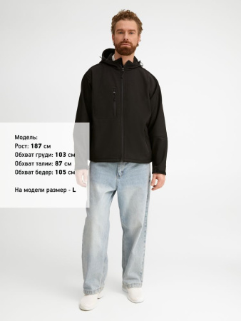 Куртка мужская с капюшоном Replay Men 340 черная, размер XXL
