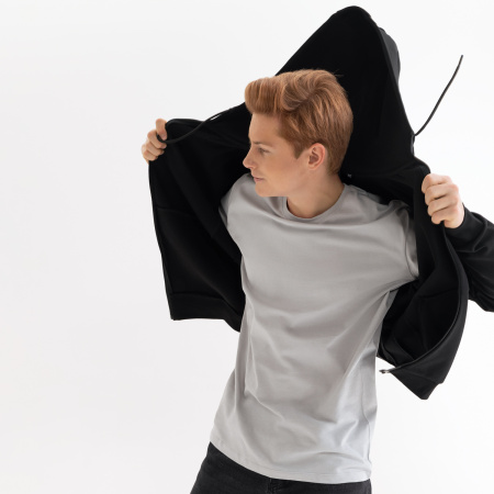 Футболка унисекс Крис (Kris), 150 гр., светло-серая, размер M