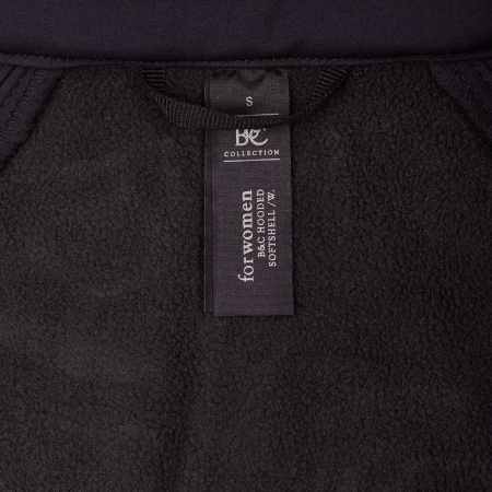 Куртка женская Hooded Softshell черная, размер L
