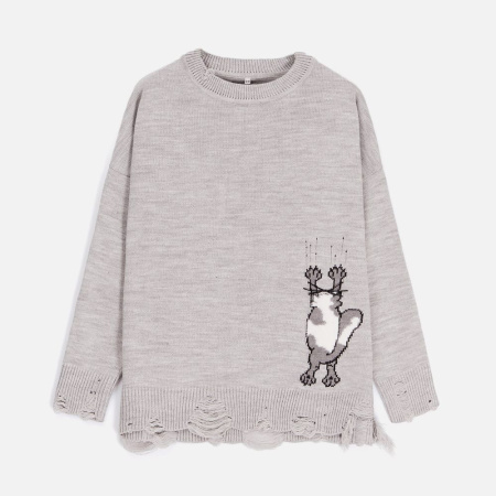 Джемпер Sharpick, серебристо-серый меланж, размер L/XL