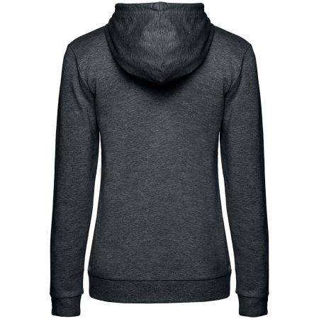 Толстовка с капюшоном женская Hoodie, серый меланж (антрацит), размер L