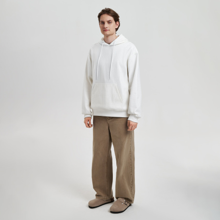 Худи релакс унисекс Адвенче (Adventure), белый, размер XL/2XL