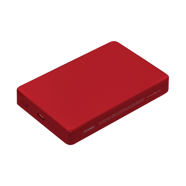 Внешний аккумулятор Атлантис Плюс PD (Atlantis PD Plus) 10000mAh с функцией беспроводной зарядки 15W, красный