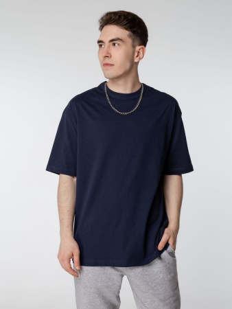 Футболка оверсайз мужская Boxy Men, синяя (джинс), размер XL
