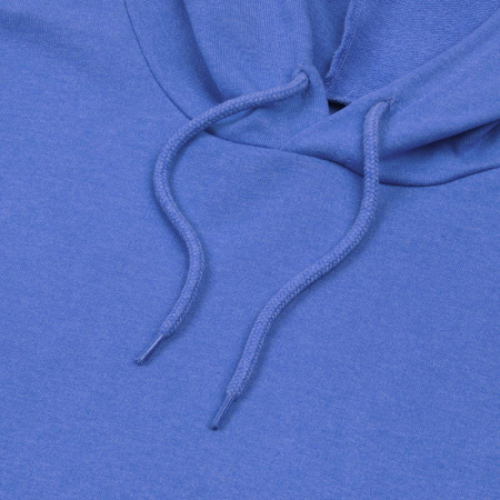 Толстовка с капюшоном унисекс Hoodie, ярко-синий меланж, размер XS