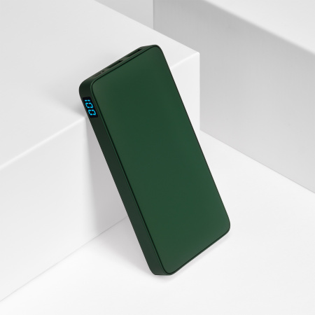 Внешний аккумулятор с подсветкой Анкор Плюс PD (Ancor PD Plus) 10000 mAh, зеленый
