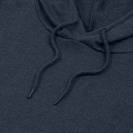 Толстовка с капюшоном унисекс Hoodie, синий меланж, размер 3XL