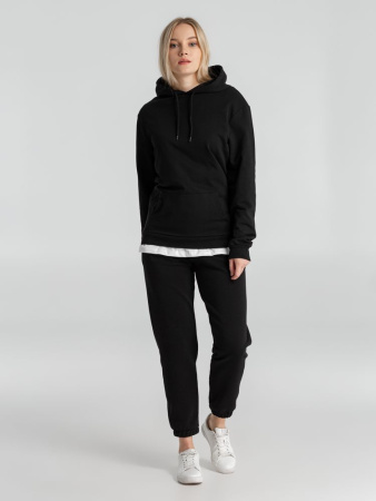 Толстовка с капюшоном унисекс Hoodie, черная, размер L
