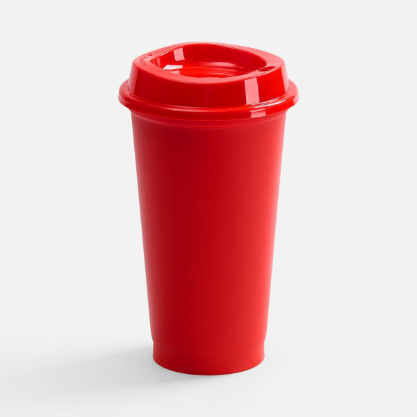 Стакан с крышкой Color Cap, ver.2