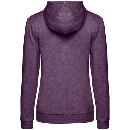 Толстовка с капюшоном женская Hoodie, фиолетовый меланж, размер XXL