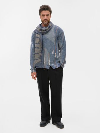 Джемпер Denim свободного силуэта на заказ, полушерсть, размер L