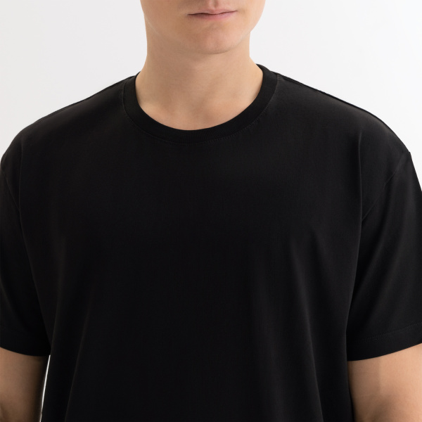 Футболка унисекс Крис (Kris), 150 гр., черная, размер XS