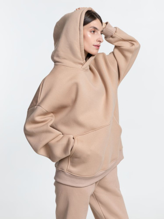 Худи Kulonga Oversize, бежевое, размер XS/S