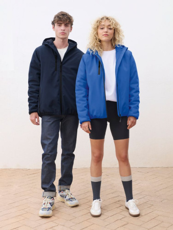 Куртка софтшелл с капюшоном мужская Falcon Men, синяя, размер XL