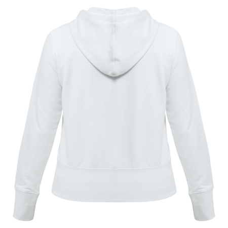 Толстовка женская Hooded Full Zip белая, размер XS