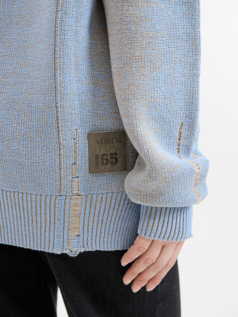 Джемпер Denim свободного силуэта на заказ, полушерсть, размер S