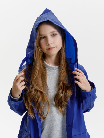 Дождевик детский RainDrop Kids, ярко-синий, 12 лет (рост 142-152)