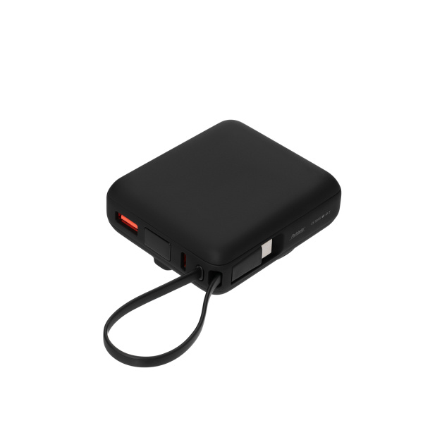 Внешний аккумулятор с подсветкой Риттер PD (Ritter PD) 10000mAh с функцией беспроводной зарядки 15W, черный