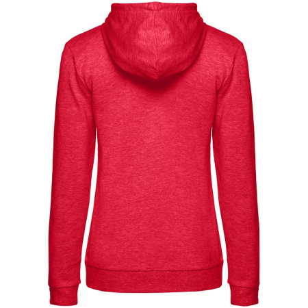 Толстовка с капюшоном женская Hoodie, красный меланж, размер M