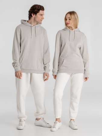 Толстовка с капюшоном унисекс Hoodie, дымчато-серая, размер XXL