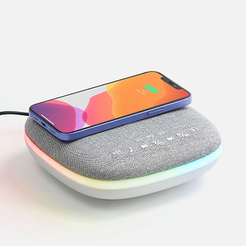 Bluetooth-колонка с беспроводной зарядкой и подсветкой Terrafonic