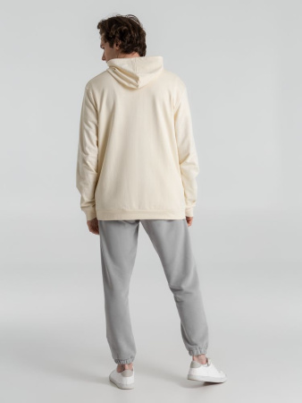 Толстовка с капюшоном унисекс Hoodie, светло-желтая, размер S