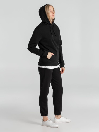 Толстовка с капюшоном унисекс Hoodie, черная, размер L