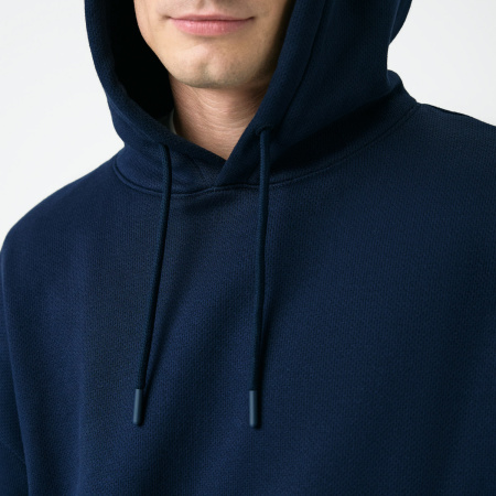 Худи релакс унисекс Баланс (Balance), с начесом, синий, размер 3XL/4XL