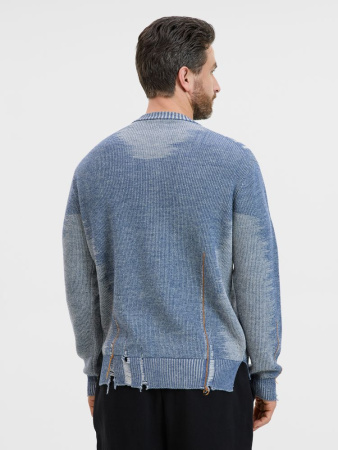 Джемпер Denim свободного силуэта на заказ, полушерсть, размер L