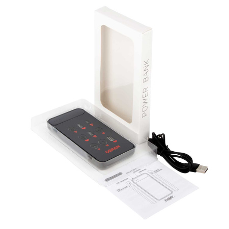 Внешний аккумулятор с подсветкой Старлайт Плюс PB (Starlight Plus PB) 10000 mAh, серый