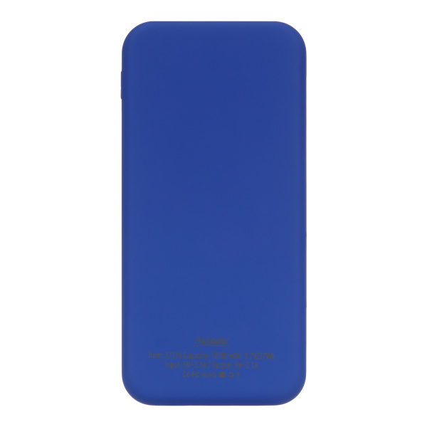 Внешний аккумулятор с подсветкой Люче Ультрамарин (Luce Ultramarine) 10000 mAh, ярко-синий