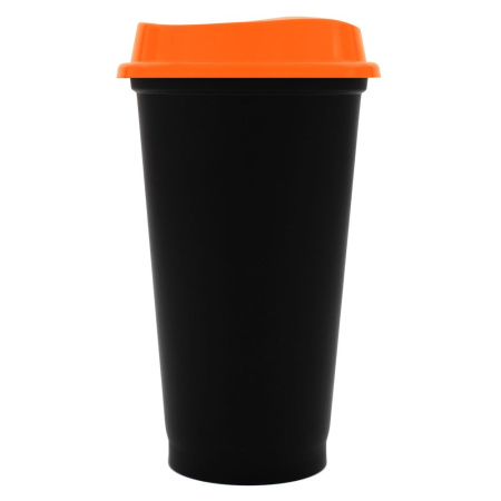 Стакан с крышкой Color Cap Black