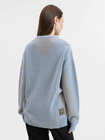 Джемпер Denim свободного силуэта на заказ, полушерсть, размер M