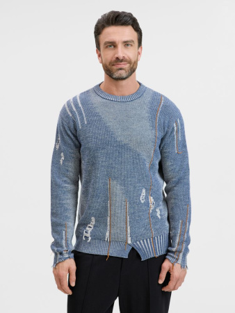 Джемпер Denim свободного силуэта на заказ, полушерсть, размер XL