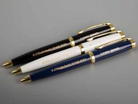 Ручка шариковая Letra Gold, глянцевая