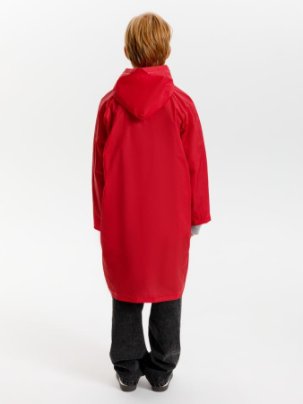 Дождевик детский RainDrop Kids, красный, 10 лет (рост 130-140)