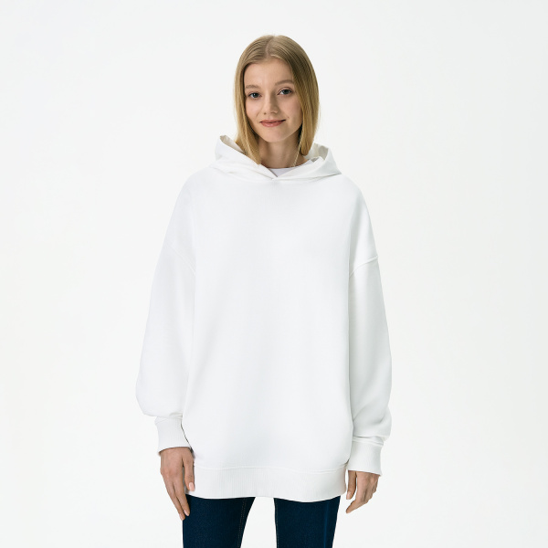 Худи оверсайз унисекс Фьюжн (Fusion), белый, размер 3XL/4XL