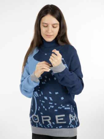 Свитер на заказ Tricksy Net Reglan, полушерсть, размер L