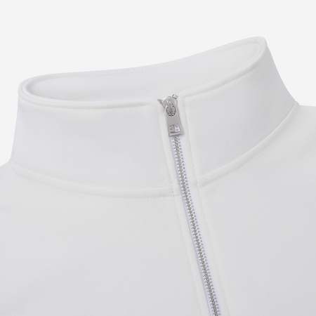 Толстовка на молнии унисекс Флоу (Flow), белая, размер 3XL/4XL