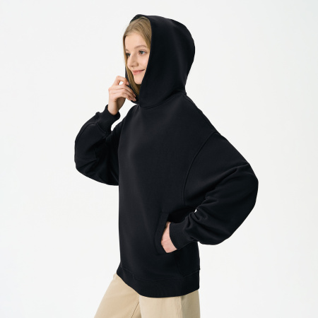 Худи оверсайз унисекс Фьюжн (Fusion), черный, размер 3XL/4XL