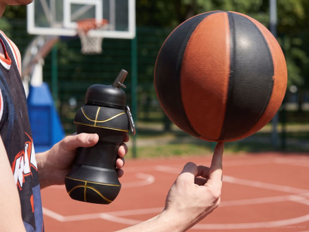 Складная бутылка для воды Basketball Flex