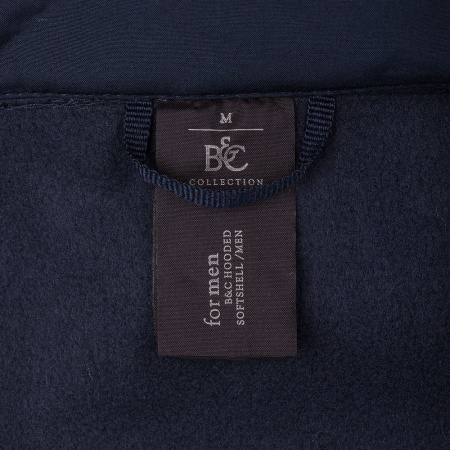 Куртка мужская Hooded Softshell темно-синяя, размер M